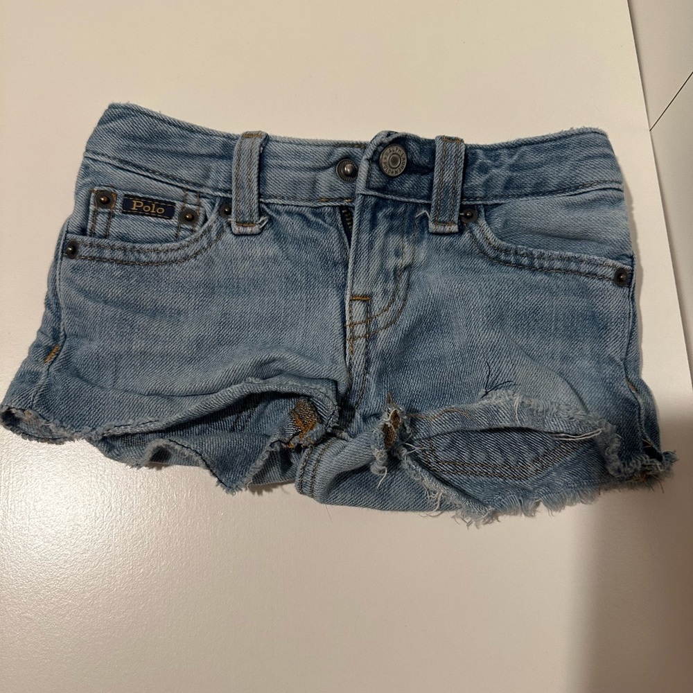 Polo by Ralph Lauren Kids Light Blue Denim Shorts